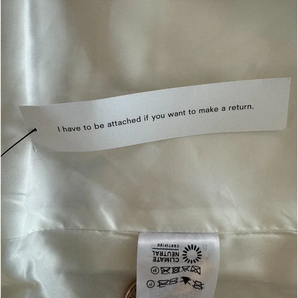 Reformation Eden Nipped Waist Coat White - Picture 11 of 12